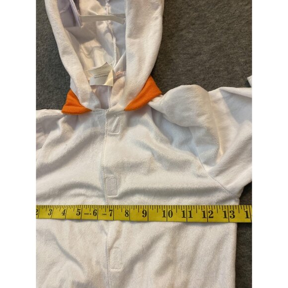 Pokemon Scorbunny Costume Kids Size 4-5 White Fleece Costume Hooded One-piece - Picture 7 of 9